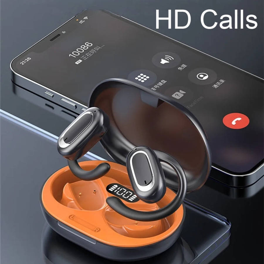 T35 OWS Adjustable Ear-Hook Call Noise Reduction Wireless Bluetooth 5.3 Earphones, Black, White, ...