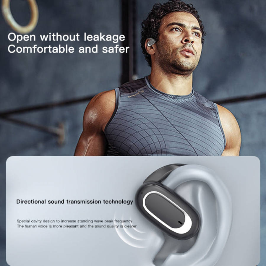 T35 OWS Adjustable Ear-Hook Call Noise Reduction Wireless Bluetooth 5.3 Earphones, Black, White, ...