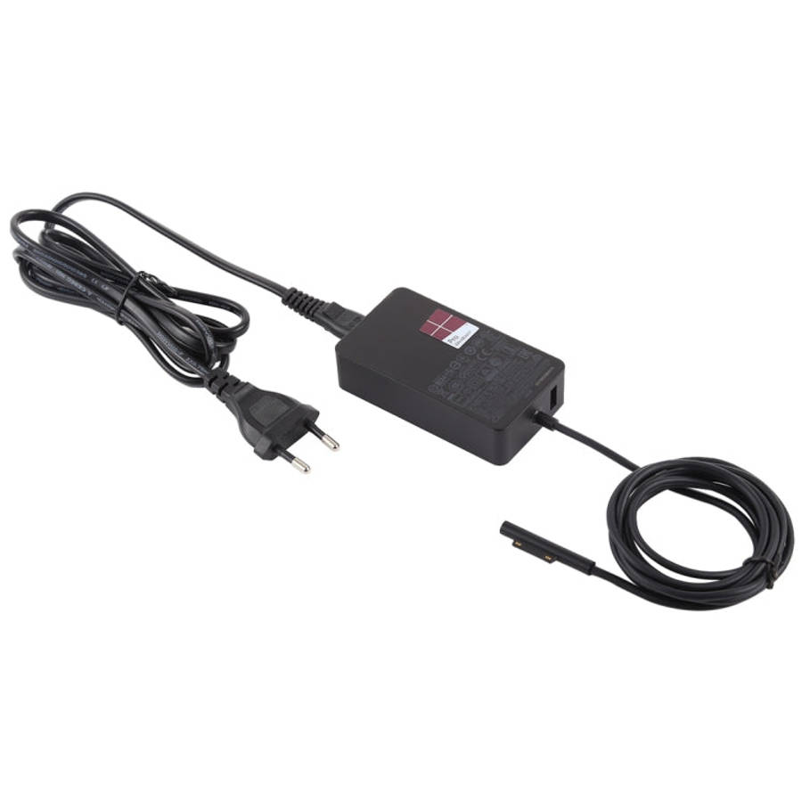 44W 15V 2.58A AC Adapter Power Supply for Microsoft Surface Pro 5 1796 / 1769, EU Plug, EU Plug
