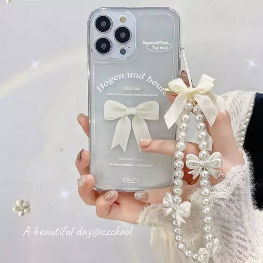 Butterfly Pearl Bracelet Mobile Phone Chain