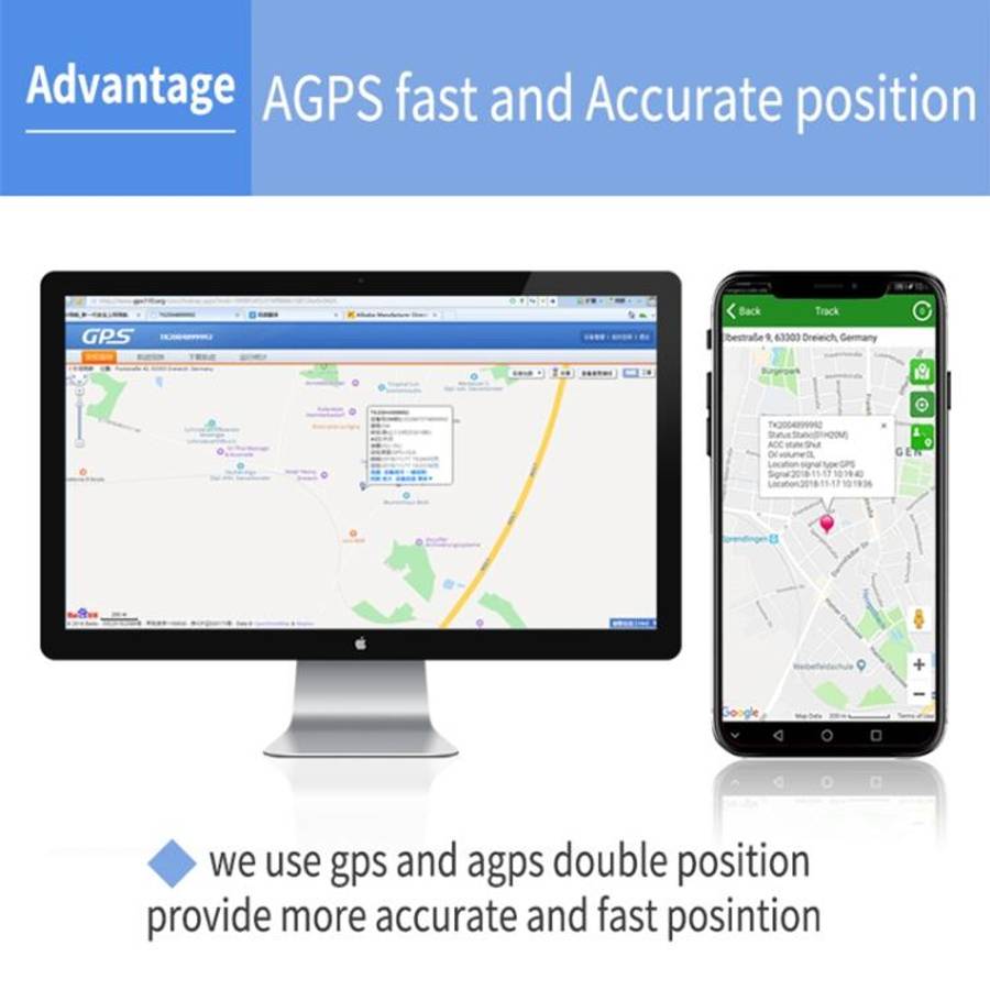 TK202B 4G Car Truck Vehicle Tracking GSM GPRS GPS Tracker Support AGPS, Battery Capacity: 5000mAh...
