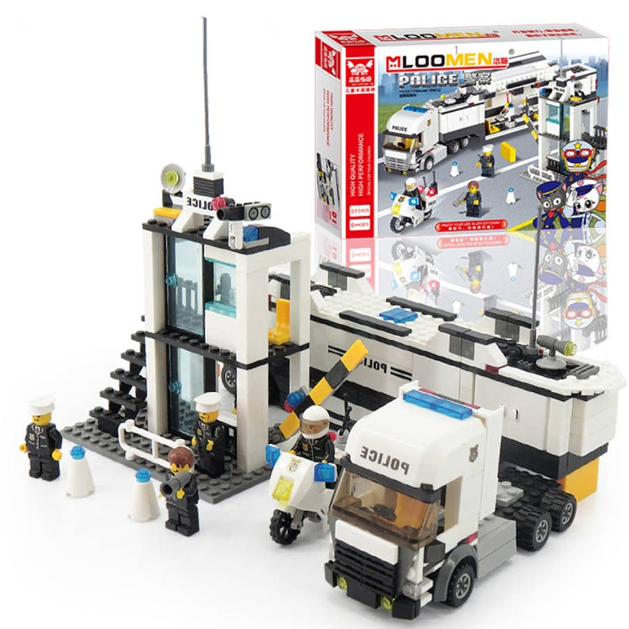 6727 511 PCS Brick Blocks City Police Station Command Vehicle Building Bricks Plastic Blocks Toys...