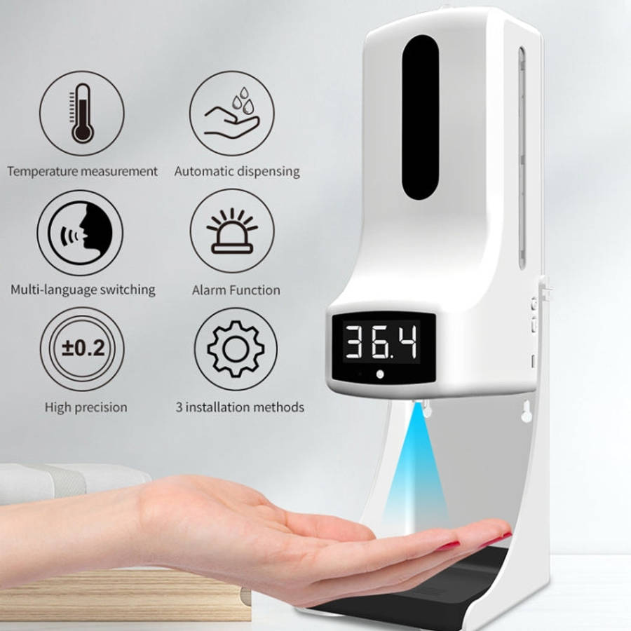 K9 Pro Handsfree Non-contact Body Light-sensitive Distance Sensor Thermometer + 1000ml Automatic ...