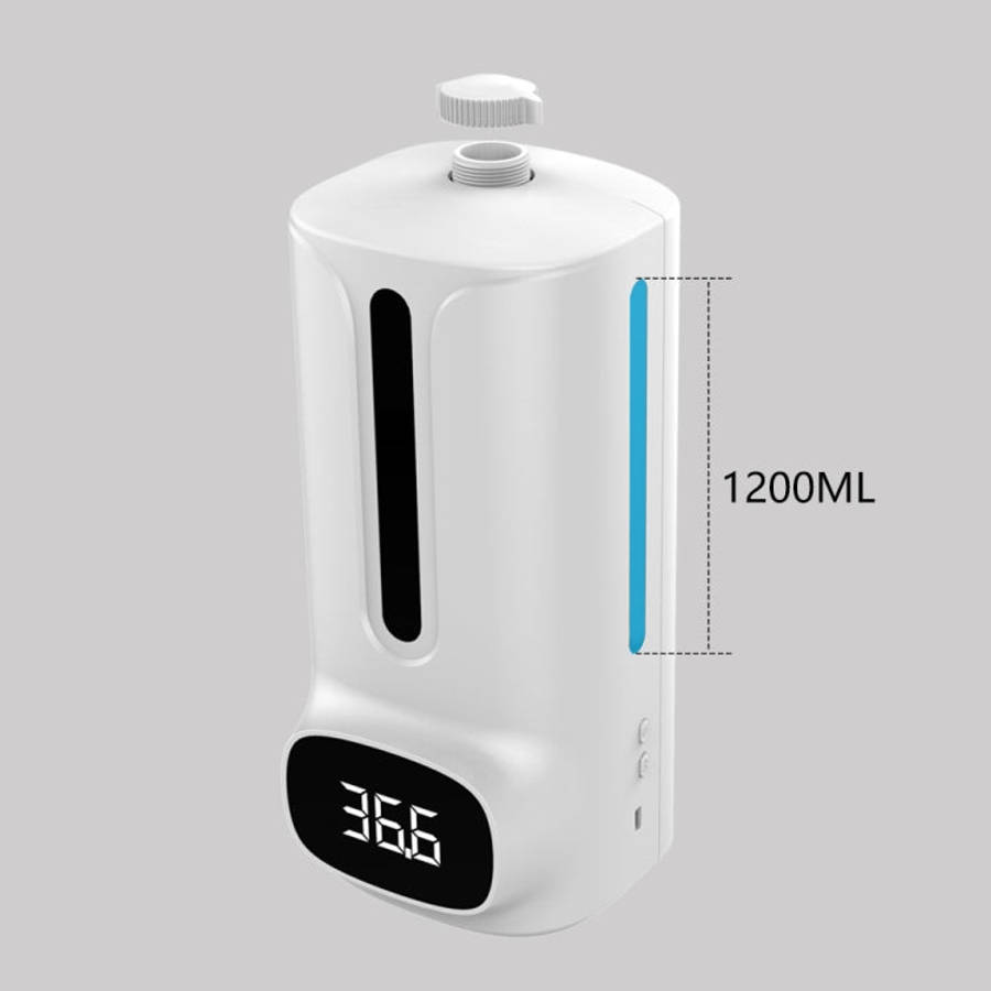 K9 Pro Plus Handsfree Non-contact Body Thermometer + 1000ml Automatic Non-contact Liquid Soap Dis...