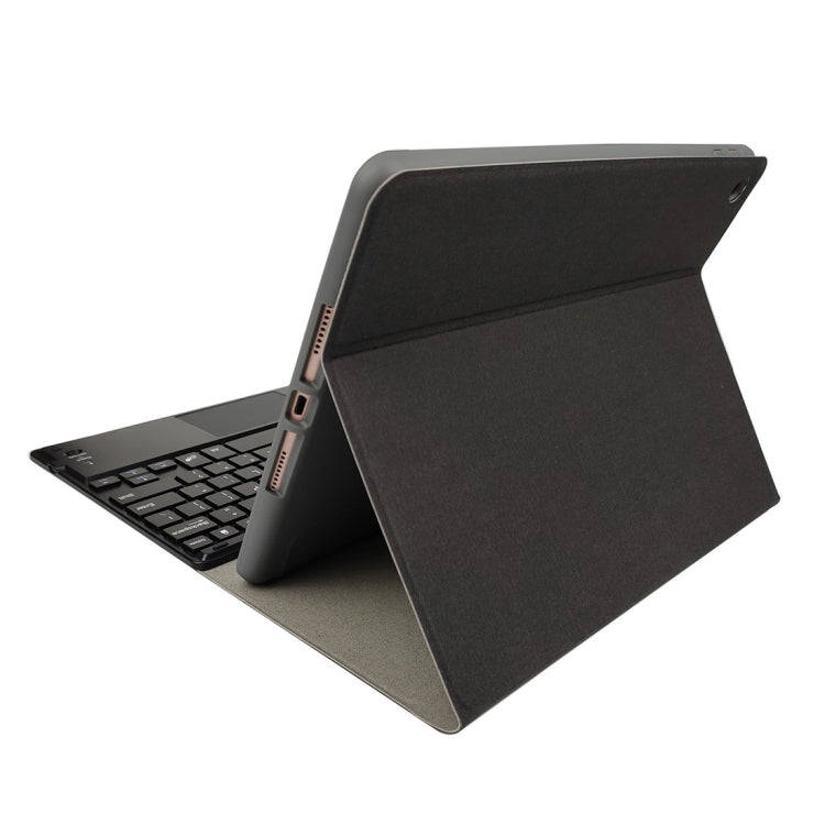 RK508C Detachable Magnetic Plastic Bluetooth Keyboard with Touchpad + Silk Pattern TPU Tablet Cas...