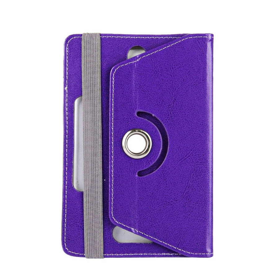 9 inch Tablets Leather Case Crazy Horse Texture 360 Degrees Rotation Protective Case Shell with H...