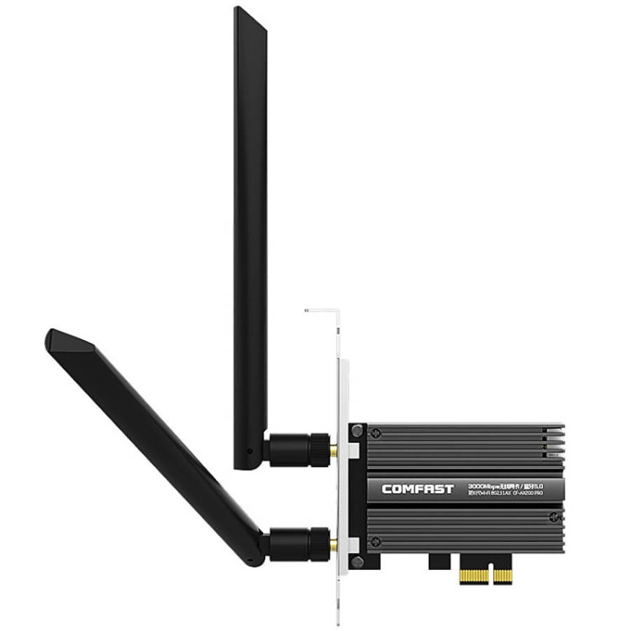 COMFAST CF-AX200 PRO 3000Mbps Bluetooth PCI-E Wifi Network Card Adapter with 2 Antennas, CF-AX200...