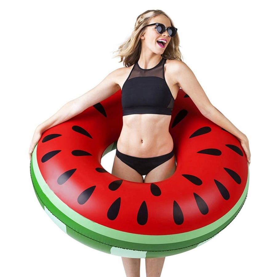 Inflatable Watermelon Shaped Swimming Ring, Inflated Size: 114 x 114cm, Watermelon Ring