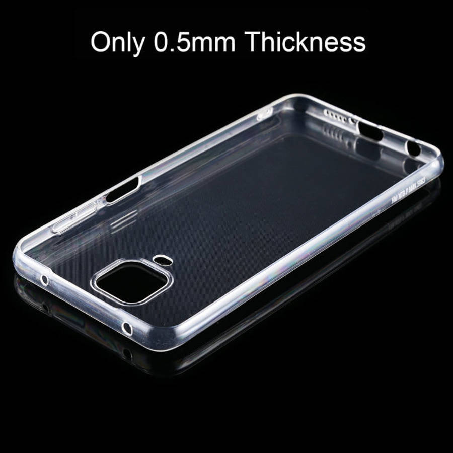 For Xiaomi Redmi Note 9 Pro 0.5mm Ultrathin Transparent TPU Soft Protective Case, For Xiaomi Redm...