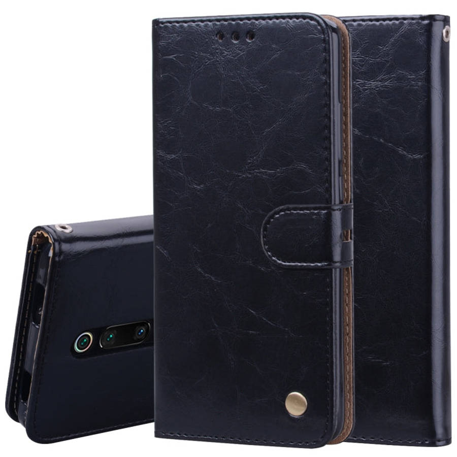 Business Style Oil Wax Texture Horizontal Flip Leather Case for Xiaomi Redmi K20 / K20 Pro, with ...