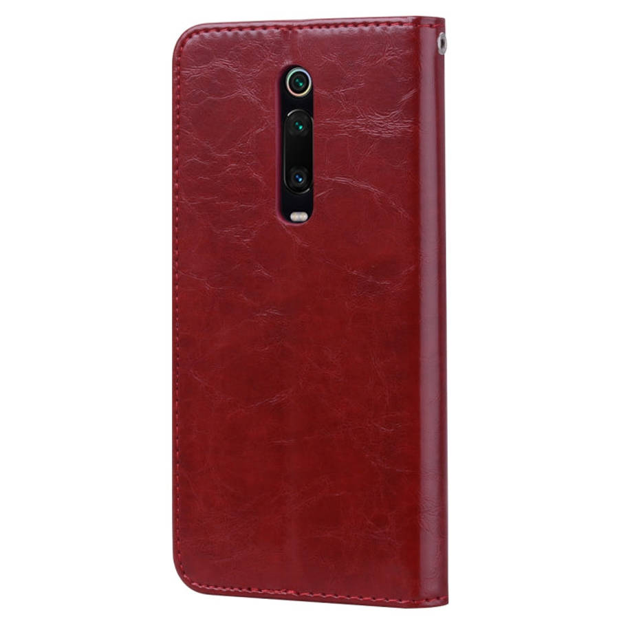 Business Style Oil Wax Texture Horizontal Flip Leather Case for Xiaomi Redmi K20 / K20 Pro, with ...