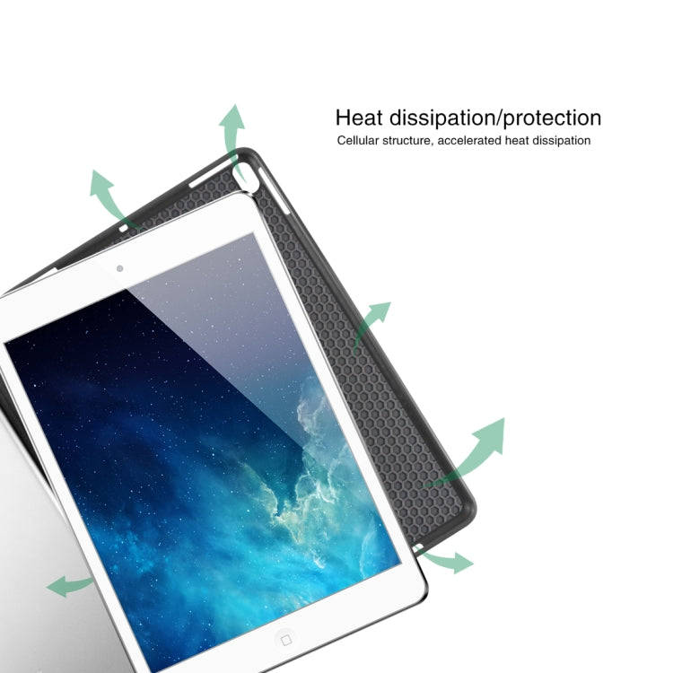 Mutural Exquisite Series Cloth Texture PU+TPU Leather Case for iPad Pro 10.5 inch, with 3-Fold Ho...