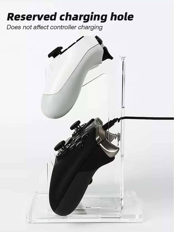 Techme Dual Game Controller Desktop Holder Compatible with PS4 / PS5 /XBOX