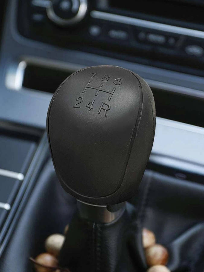 Motolab Silicone Car Gear Leaver Shift Knob Cover - Black