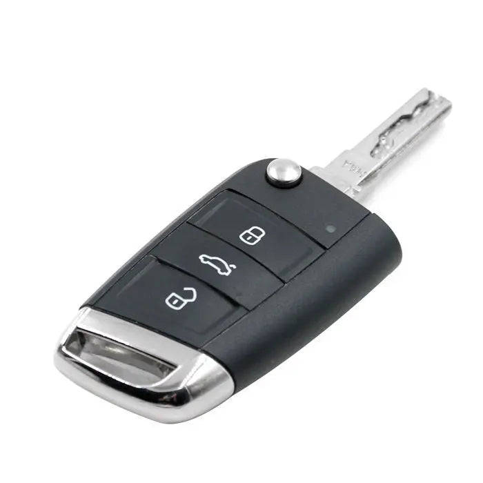 Protective Key Cover for VW MK7 Style 1 - Black & Red Stripe