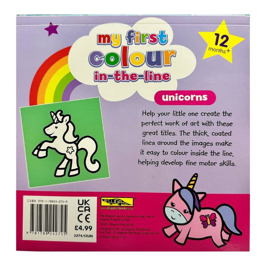 My First Colour In-The_line book - Unicorns