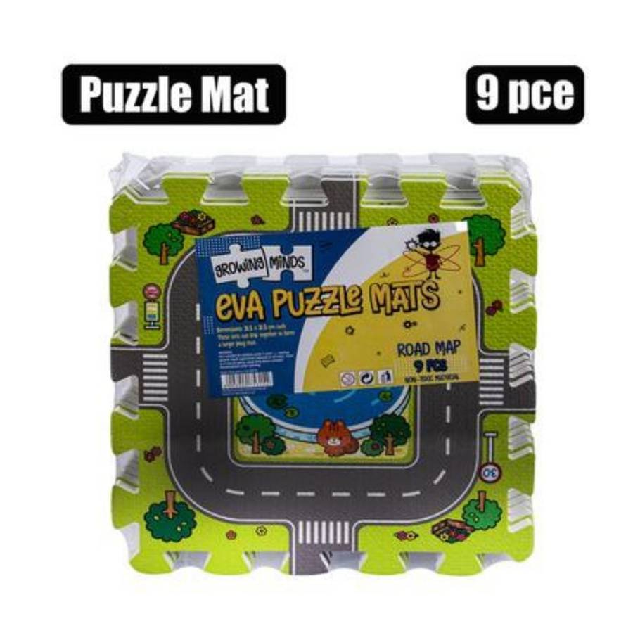 EVA Road Map Mats - 9 Blocks (31.5cm x 31.5cm)