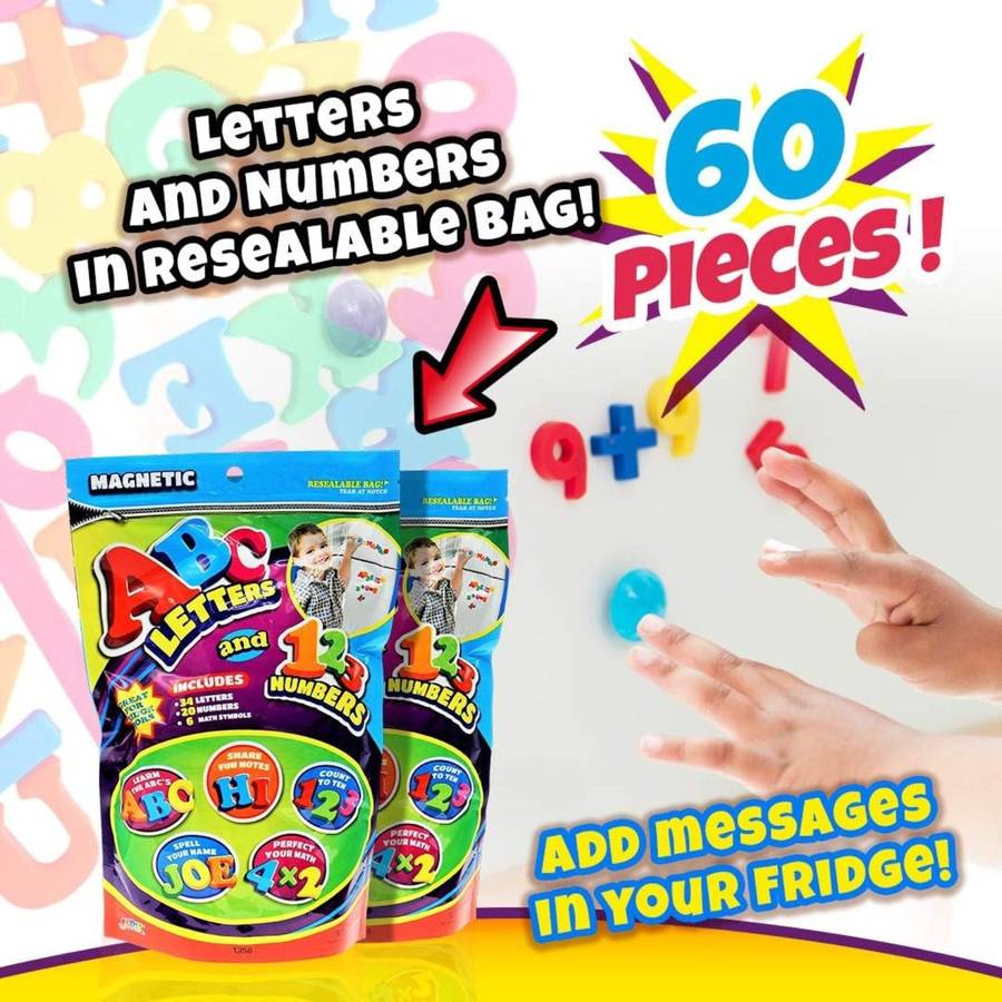 JA-RU Magnetic ABC Letter & Numbers