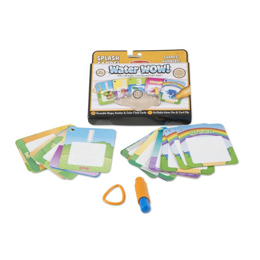 Melissa & Doug Water Wow Number Color Shape Cards On the Go Travel Activity