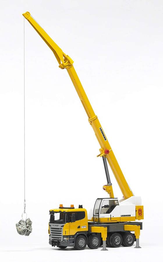 Bruder Scania R-Series Liebherr Crane With Light