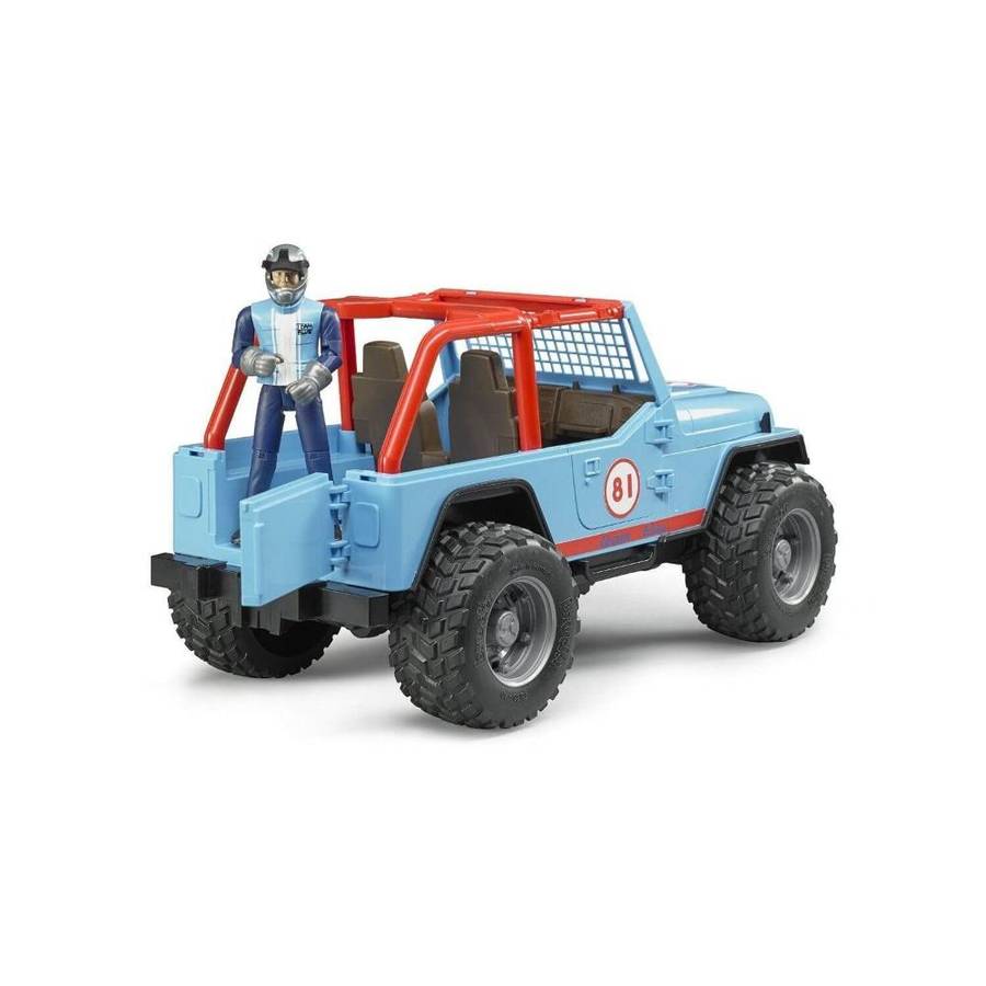 Bruder Jeep Cross Country Racer With Driver - Blue