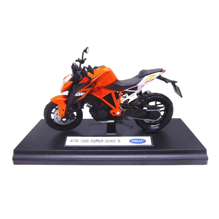 Welly 1:18 KTM 1290 Super Duke R Orange Diecast Motorcycle