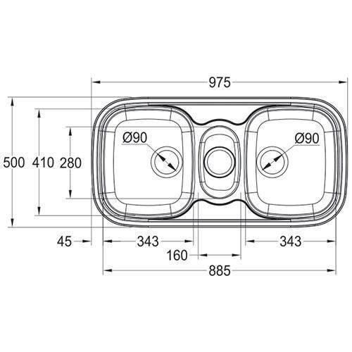 Quinline QLX670 Inset Kitchen Sink