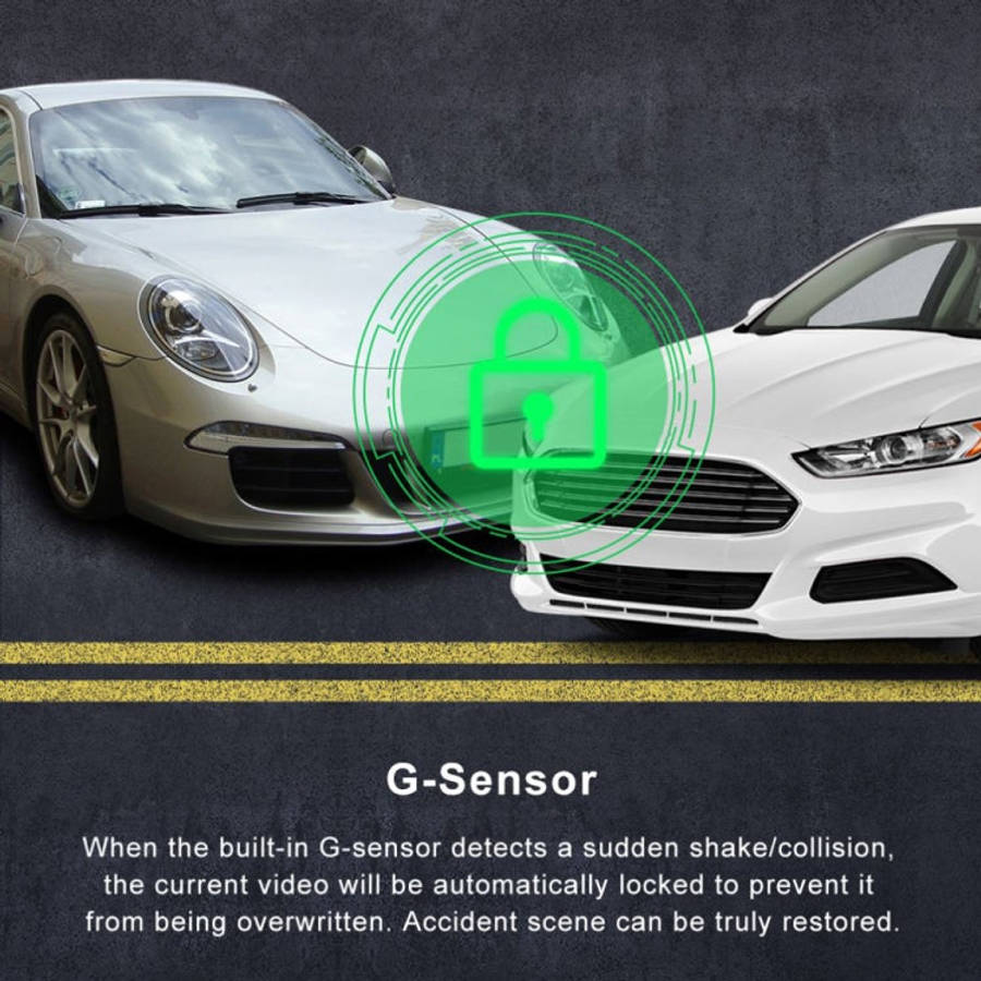 Front & Rear Dual Camera Night Vision Dash Cam
