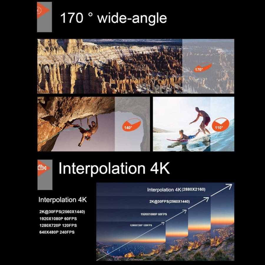 F60 2.0 inch Screen 170 Degrees Wide Angle WiFi Sport Action Camera Camcorder with Waterproof Hou...