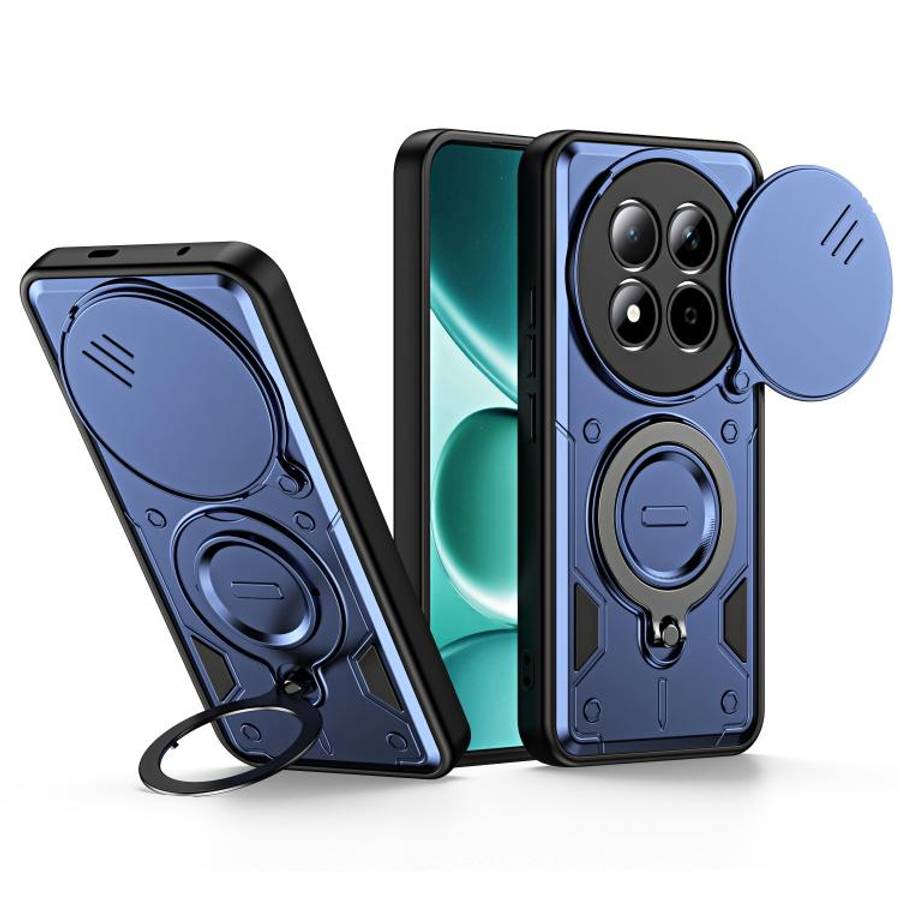 Ring Holder Lens Slide Cover Phone Case, For Redmi Note 15 Pro+ Global 163.3m, For Redmi Note 15 ...