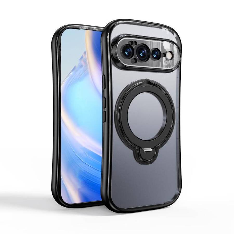 360 Degree Rotation Holder Magnetic Electroplated Phone Case, For Google Pixel 11 Pro XL, For Goo...