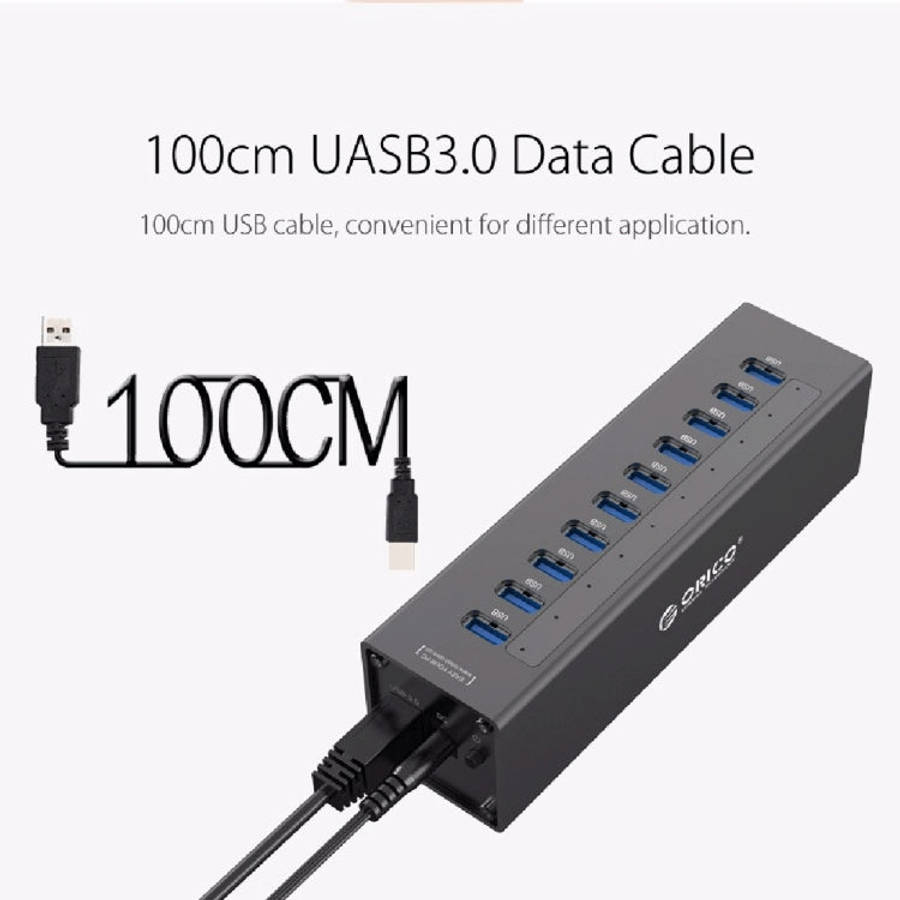ORICO A3H10 10-Port USB 3.0 Hub with Power Adapter