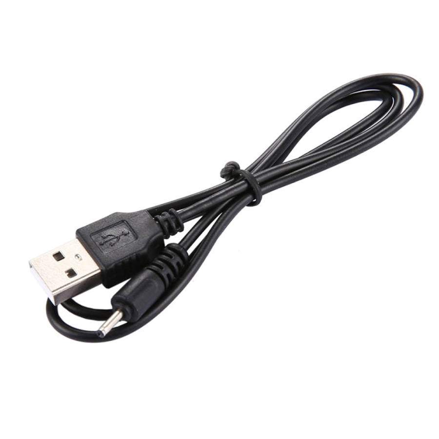 USB DC Charging Cable, Length: 65cm, 2.0mm, Black