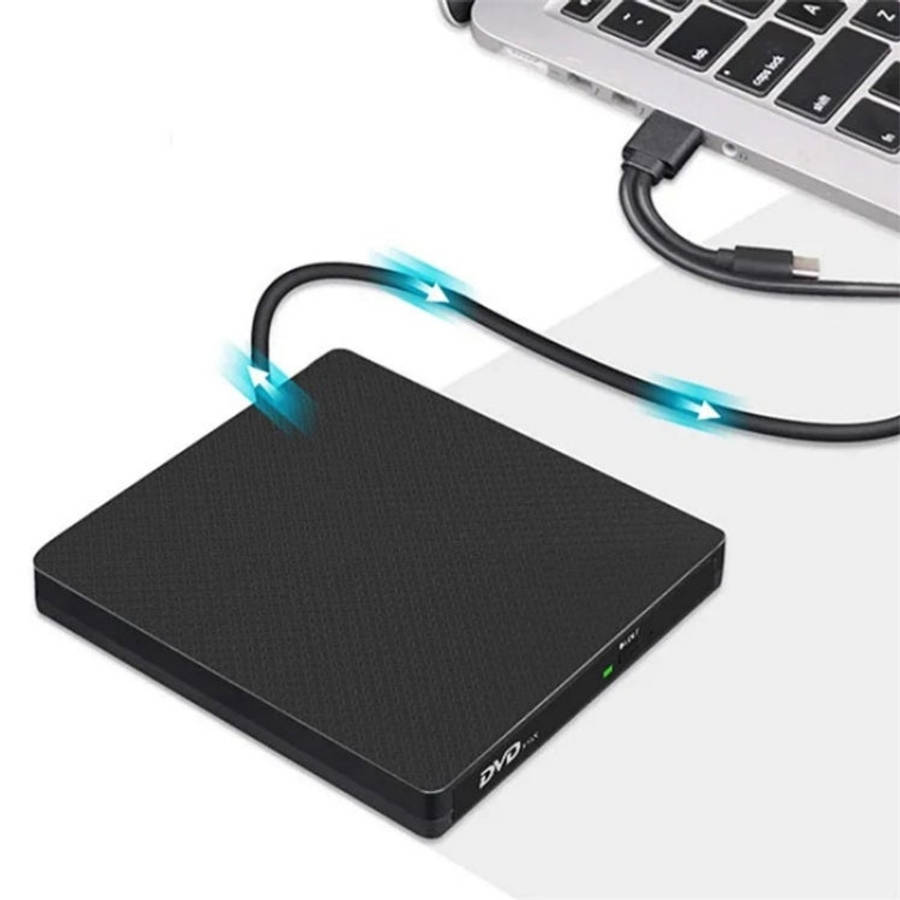XD009 External CD Reader VCD Burner Ultra-thin Design Laptop Computer USB 3.0+Type-C DVD Drive, X...