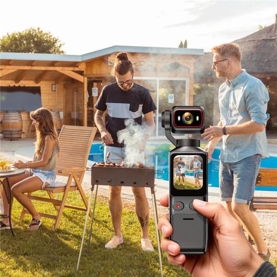 L19 1.69 inch Touch Screen and Wi-Fi Connectivity 4K Action Camera Anti-Shake VLOG Pocket Camera,...
