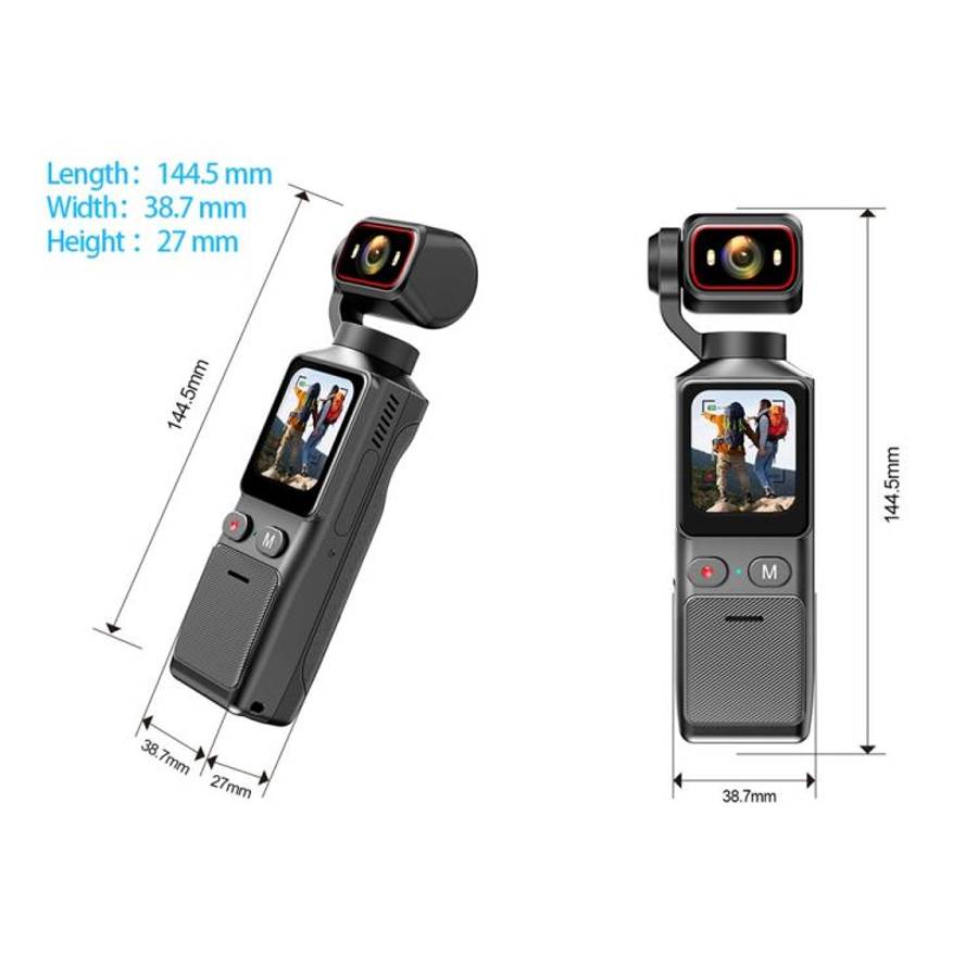 L19 1.69 inch Touch Screen and Wi-Fi Connectivity 4K Action Camera Anti-Shake VLOG Pocket Camera,...