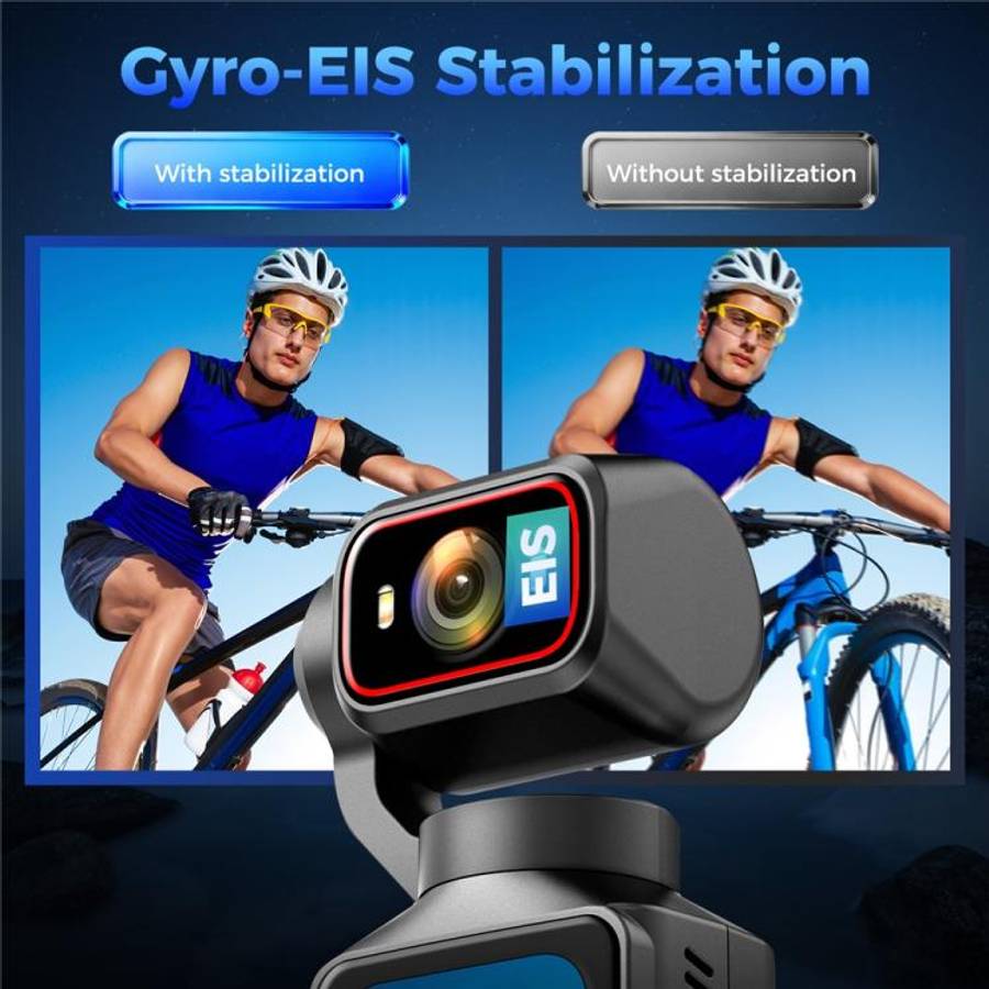 L19 1.69 inch Touch Screen and Wi-Fi Connectivity 4K Action Camera Anti-Shake VLOG Pocket Camera,...