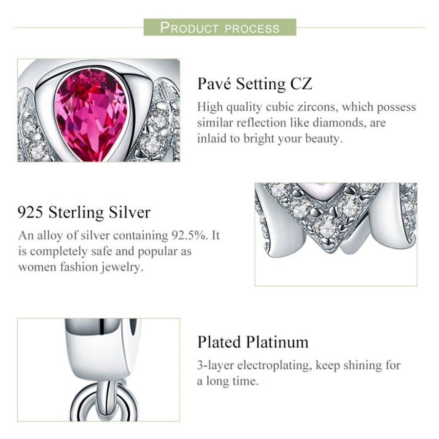 S925 Sterling Silver Pendant Tulip Beads DIY Bracelet Necklace Accessories