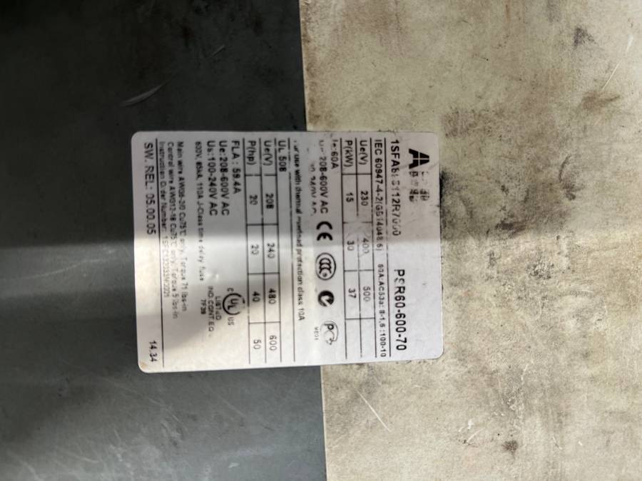 1SFA896112R7000  PSR60-600-70 ABB PSR Basic Softstarters