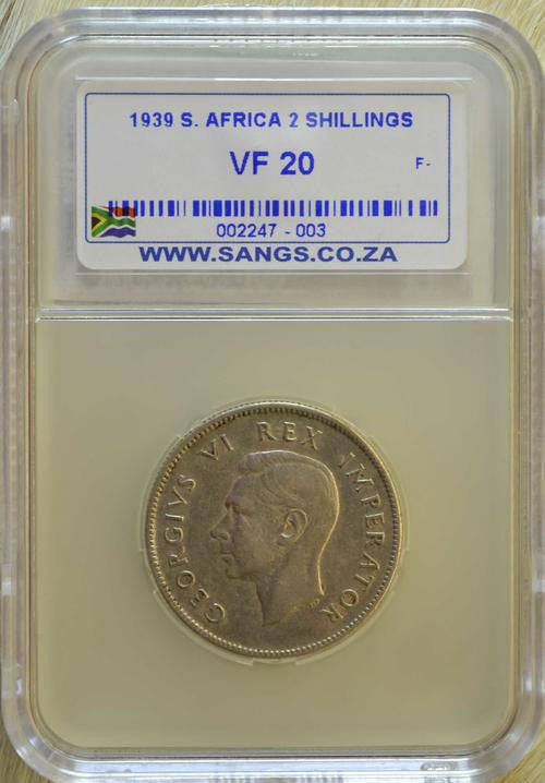 1939 2 Shilling (Florin) VF20