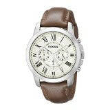 Fossil FS4735 Grant Brown Leather Men's Watch