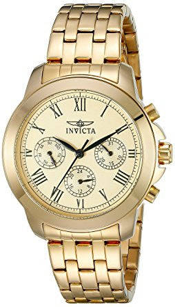 Invicta Women's watch 21654 Specialty Analog Display Swiss Quartz Gold-Plated