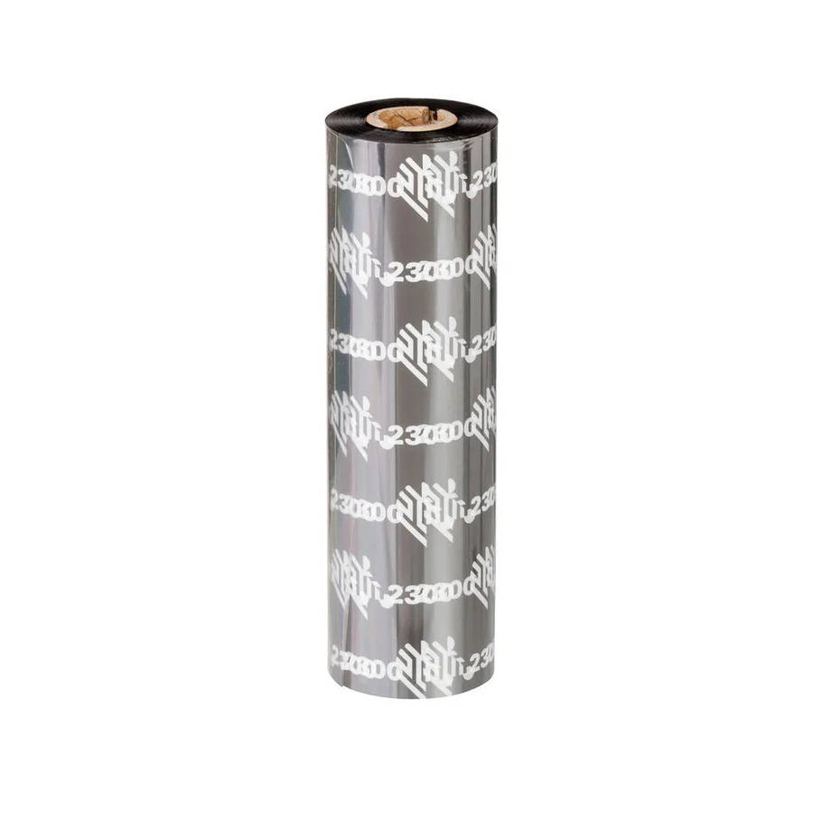 Zebra Original Wax Ribbon; 110mmx450m; 2300; Standard; 25mm core for ZT Series