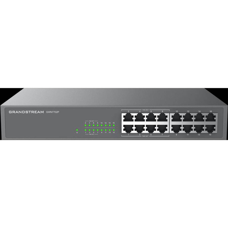 Grandstream Enterprise 16 port Unmanaged GbE Switch | GWN7702