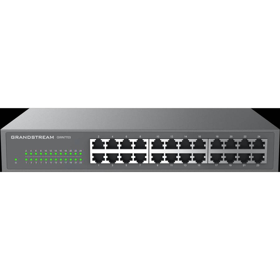Grandstream Enterprise 24 port Unmanaged GbE Switch | GWN7703