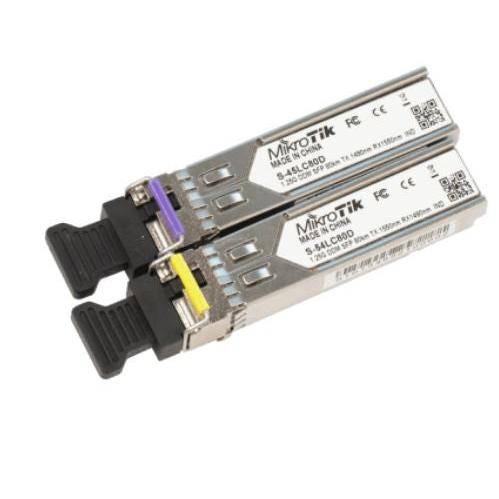 MikroTik Single-mode SFP Module 80Km Dual LC-Connector | MT-RBSFP-SM-81