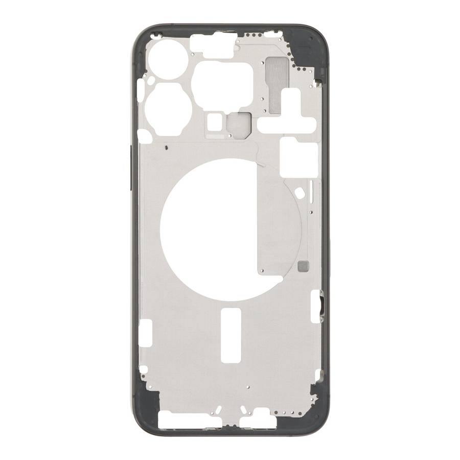 Middle Frame with Side Key+Side Rails+Card Tray+Speaker Anti-Dust Mesh for iPhone 15 Pro Max A310...