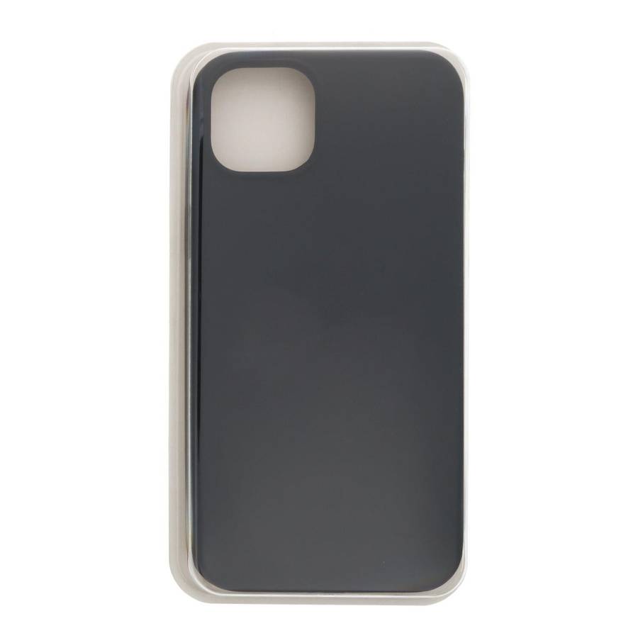 Full Pure Color Liquid Silicone Case Without Logo for iPhone 16 Pro Max Black