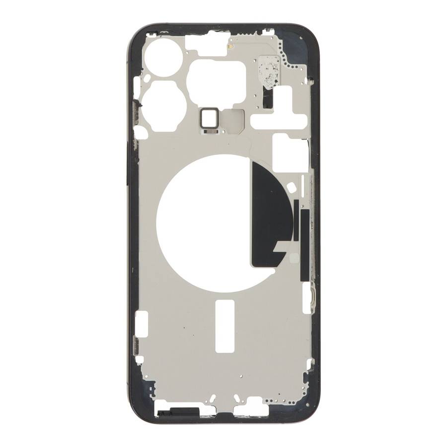 Middle Frame with Side Key+Side Rails+Card Tray+Speaker Anti-Dust Mesh for iPhone 15 Pro Max A310...