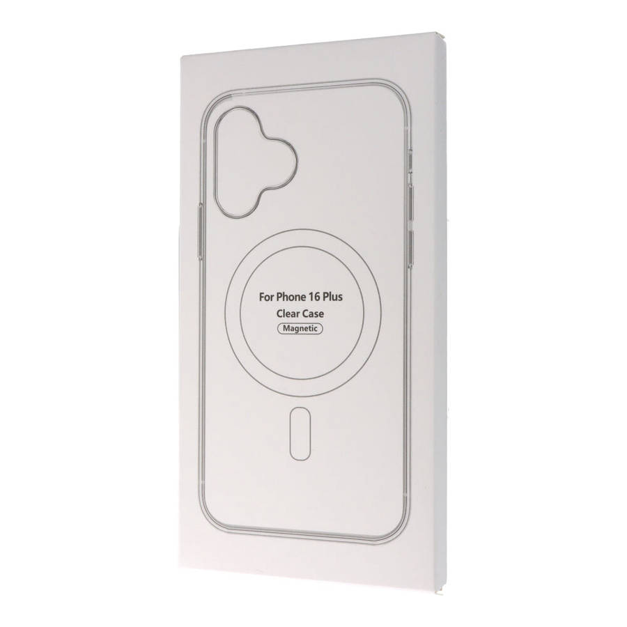 Clear MagSafe Anti-Shock TPU Case for iPhone 16 Plus with Box Packaging